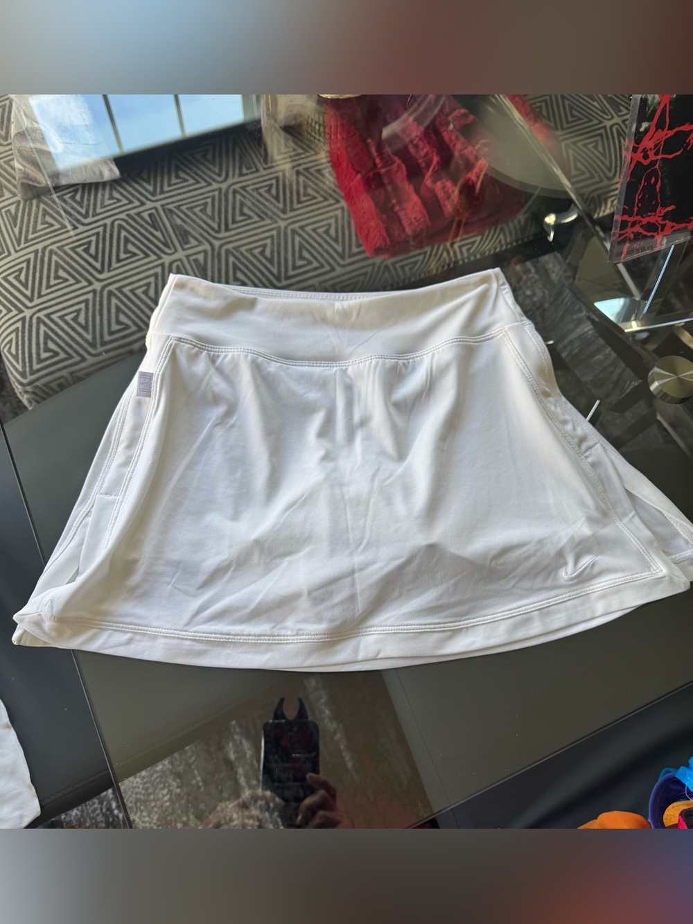 Nike Women's Dri- Fit Tennis Skort in Ivory